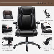 Executive Office Ergonomic Chair with Thick Bonded Leather