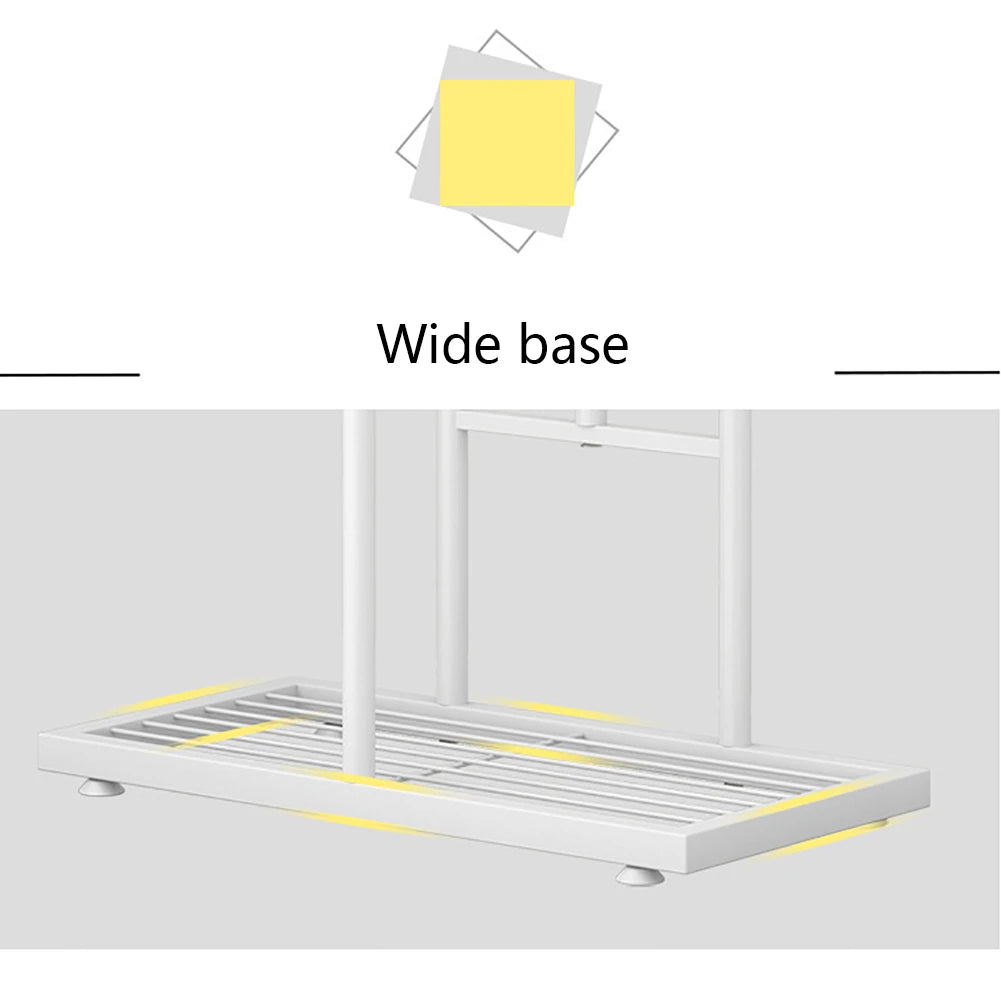 8-Tier Corner Plant Stand – Metal Flower Shelf for Indoor/Outdoor Planters, Vertical Display, and Storage