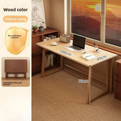 FurnishSpot™ SpaceSmart™ L-Shape Folding Bamboo Computer Desk – Corner Space-Saving Workstation