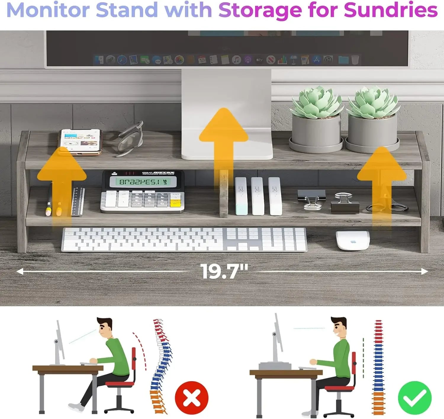 63" L Shaped Desk, Convertible 86.6" Home Office Desk or Corner Desk, Office Computer Desk with Drawer, Power Strip
