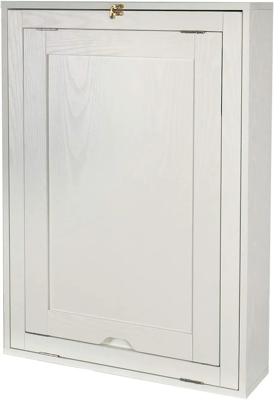 FurnishSpot SpaceSmart™ Foldable Wall-Mounted L-Shaped Desk with Storage – Modern White