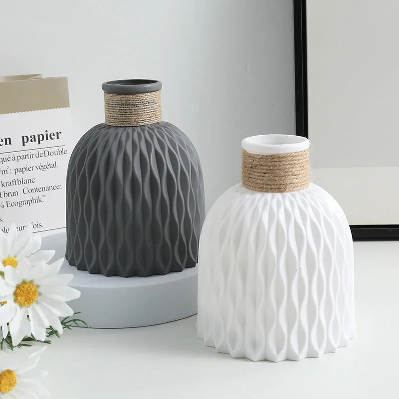 Water Ripple Plastic Vase