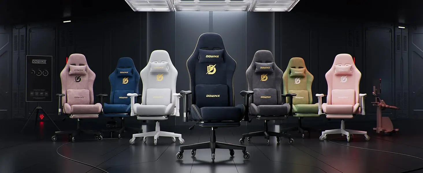 Gaming Chair with Massage Lumbar Support