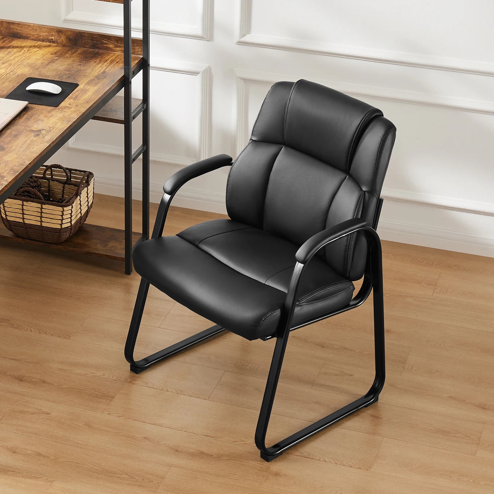 JHK Ergonomic Padded PU Leather Backrest Chair