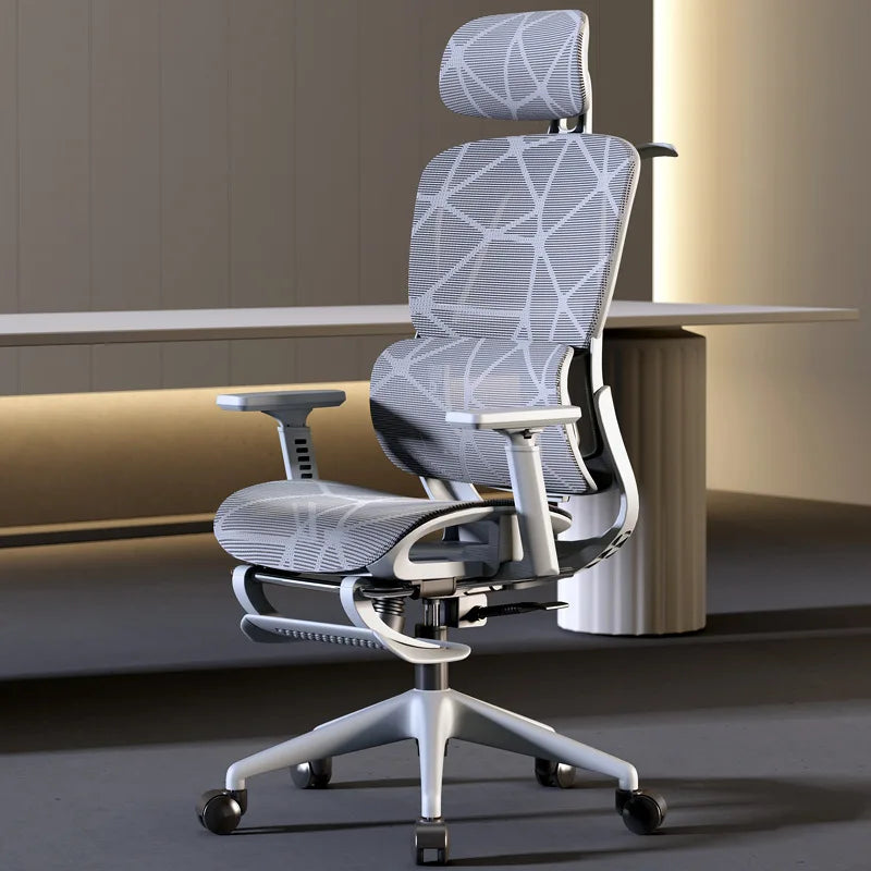 Ergonomic comfortable sedentary office chair with lumbar support