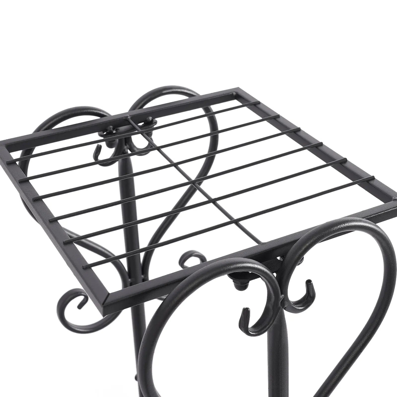 Upgraded 5-Tray Flower Stand | Floor Standing, Baking Paint, 19.689.8441.73in, Modern Style 5-Tier Plant Rack with Square Trays