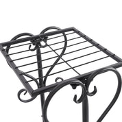 Upgraded 5-Tray Flower Stand | Floor Standing, Baking Paint, 19.689.8441.73in, Modern Style 5-Tier Plant Rack with Square Trays