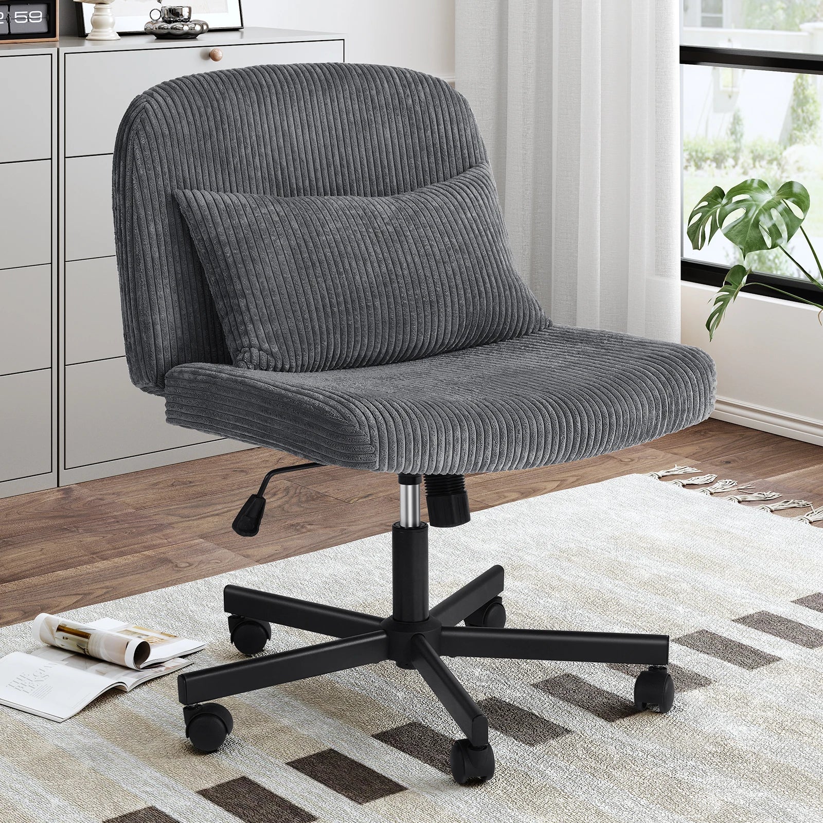 Cross Leg Office Chair w/ Double Layer Sponge Cushion