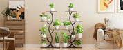 Indoor 5-Tiered Metal Plant Shelf with Grow Lights Indoor Plants