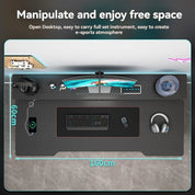 Computer desk, minimalist home gaming desk, small-sized carbon fiber patterned office desk, student study desk, bedroom desk