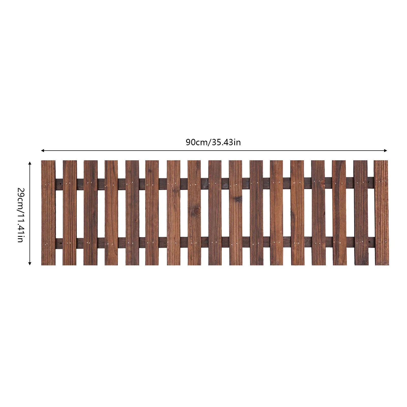 2PCS Rustic Cedar Wood Wall Mounted Flowerpot Shelf for Indoor and Outdoor