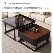 FurnishSpot® Solid Wood Coffee Table – Timeless Living Room Accent