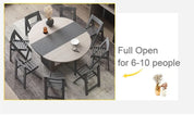 Fashion folding dining table furniture yemek masasi multifunctional round  dining table with 4 chairs