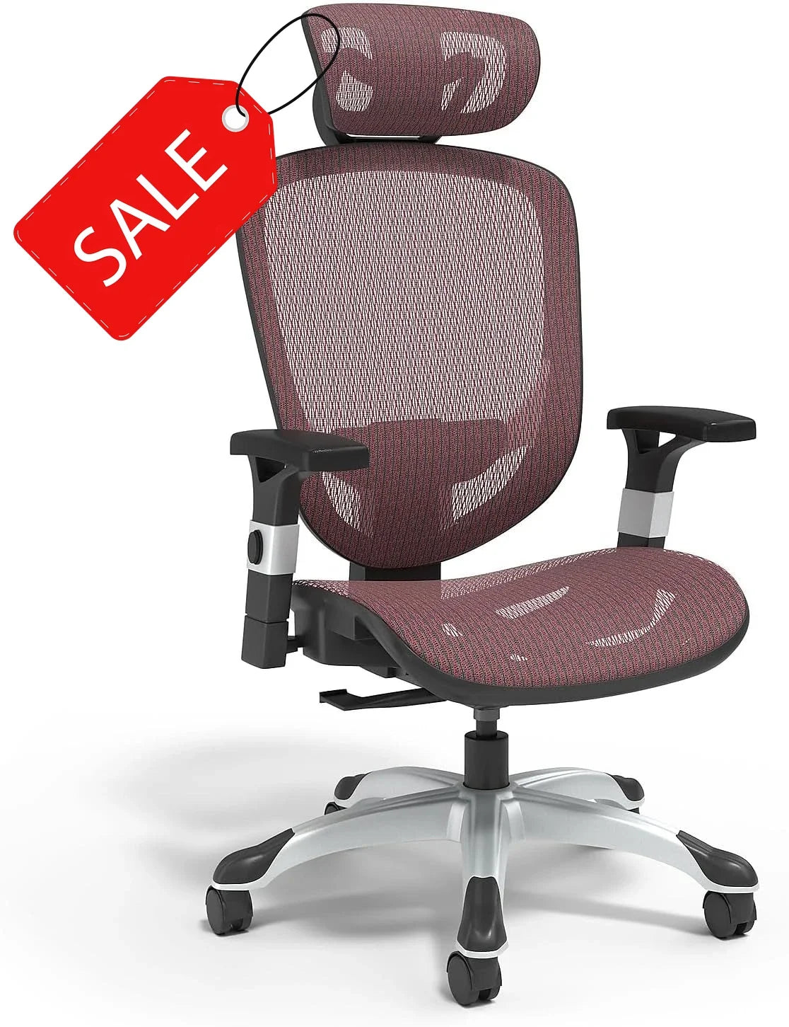 Ergonomic Adjustable Office Chair with Breathable Mesh & Lumbar Support