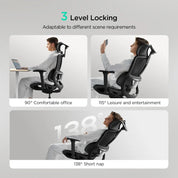 Big and Tall Ergonomic Office Chair with 6-Way Dynamic Lumbar Support