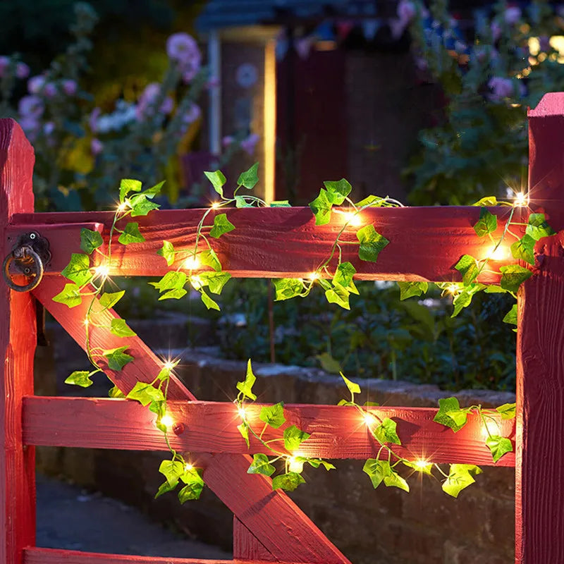 Flower Green Leaf String Lights - Enchanting Fairy Lights