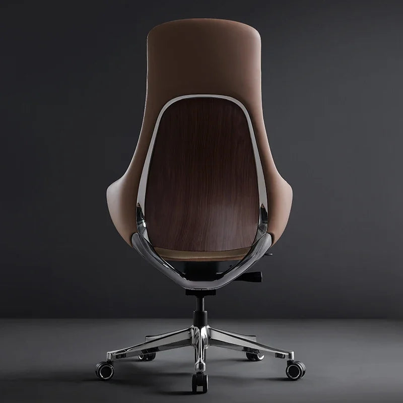 Nordic Leather Modern Ergonomic Office Chair
