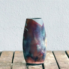 6-inch handmade ceramic vase - Bohemian style, gift box, gift for mom, home decor