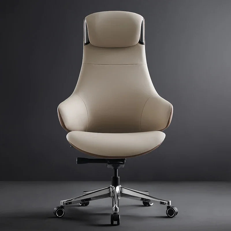 Nordic Leather Modern Ergonomic Office Chair
