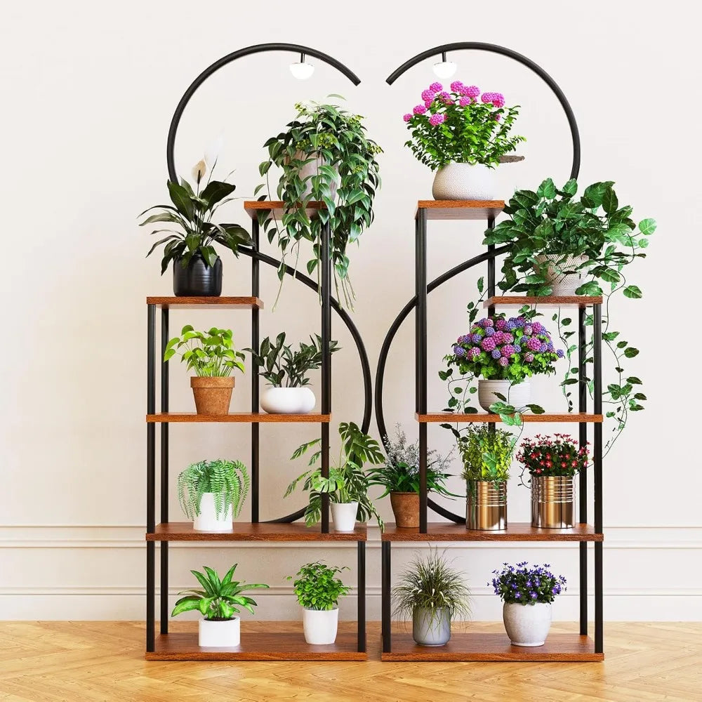 Plant Stand Indoor with Grow Lights, Large Plant Stands for Indoor Plants Multiple, 67" Tall Plant Shelf Indoor, 10 Lights Tiere