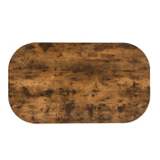 TOPMAX Modern 7-Piece Dining Table Set with Faux Marble Compact 55Inch Kitchen Table Set for 6