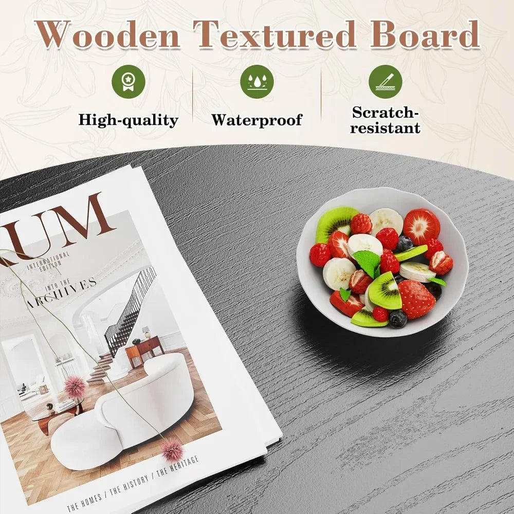 Wooden Coffee Table, Lift Top Coffee Table with Large Hidden Compartment and Shelf, Lift Tabletop Dining Table for Living Room