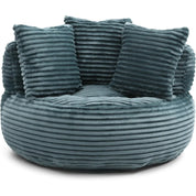 Bean Bag Chair, Giant Bean Bag Chairs for Adults, Kids, Oversized Corduroy Bean Bag Couch with Pillows, Comfy Stuffed Beanbag