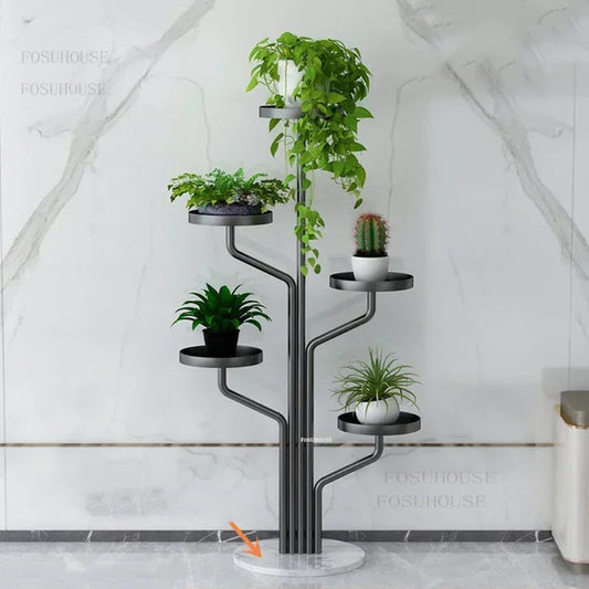 5-Tier Indoor Metal Plant Stand