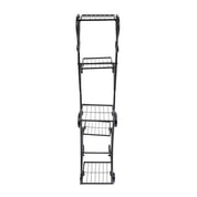 Upgraded 5-Tray Flower Stand | Floor Standing, Baking Paint, 19.689.8441.73in, Modern Style 5-Tier Plant Rack with Square Trays