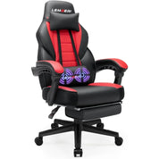 Video Game Chairs with footrest,Big and Tall for Adults, 400lb Capacity,Racing Style Computer chair with Headrest Support