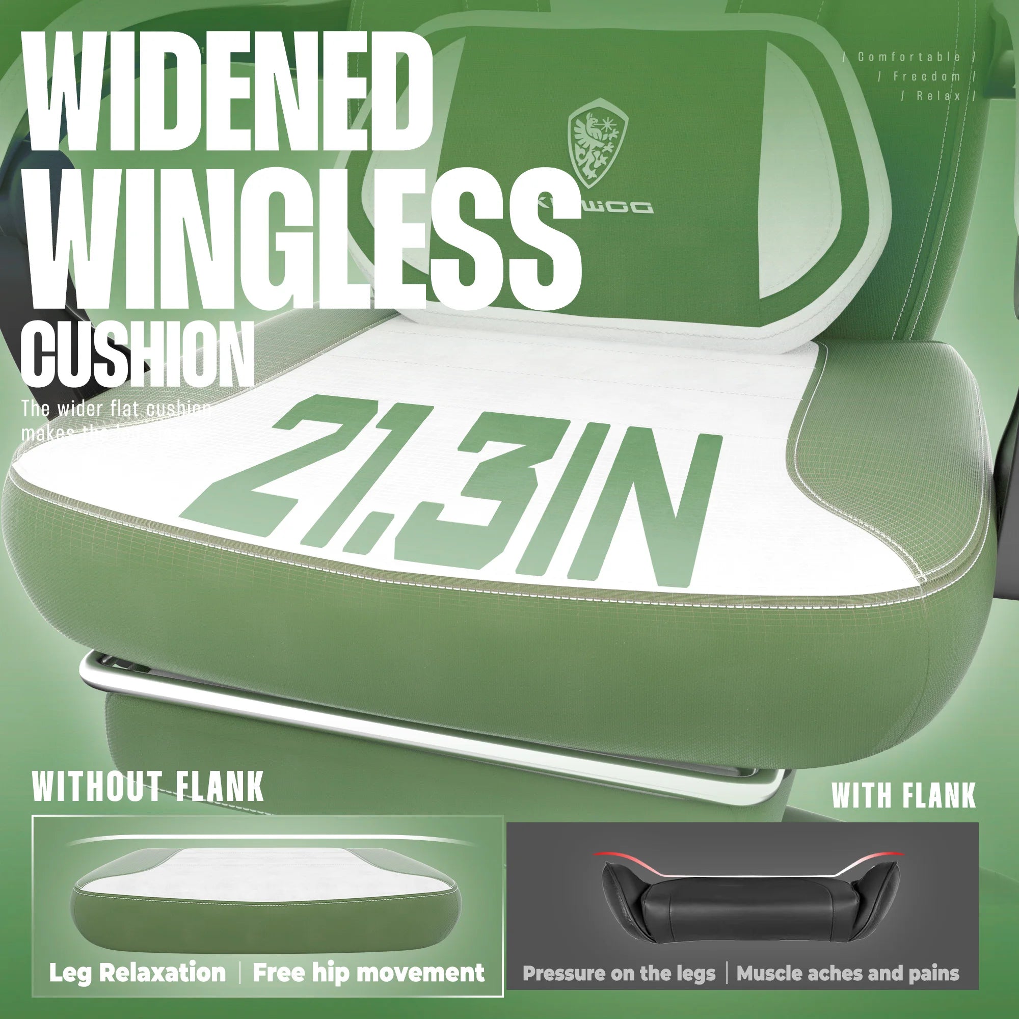 Big and Tall Fabric Gaming Chair for Heavy People with Footrest