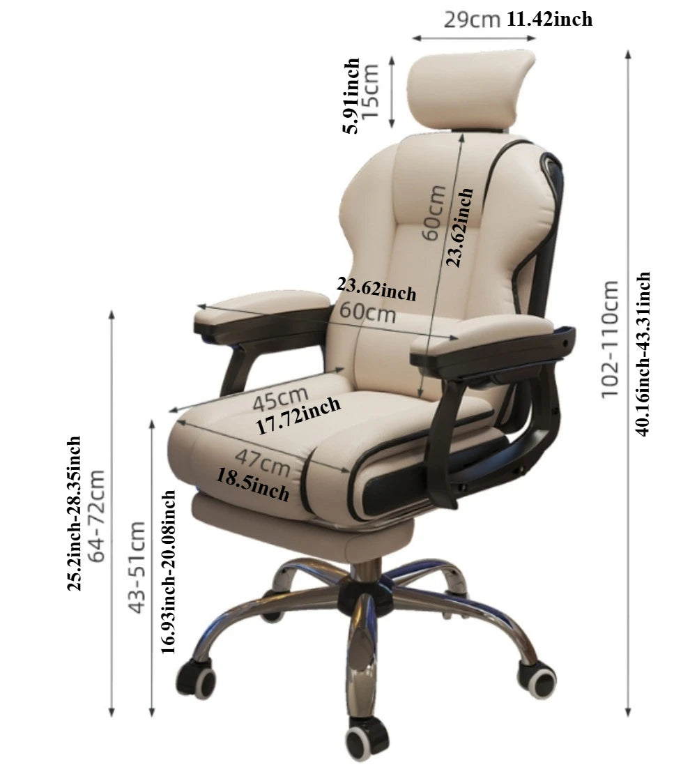 Computer Chair Home Gaming Chair Live Streaming Chair Comfortable Sedentary Office Chair College Dormitory Swivel Single Chair