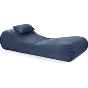Arlo Outdoor Bean Bag Sun Lounger - Pool and Patio Chaise Recliner, Navy Blue