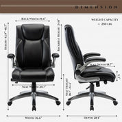 Executive Office Ergonomic Chair with Thick Bonded Leather
