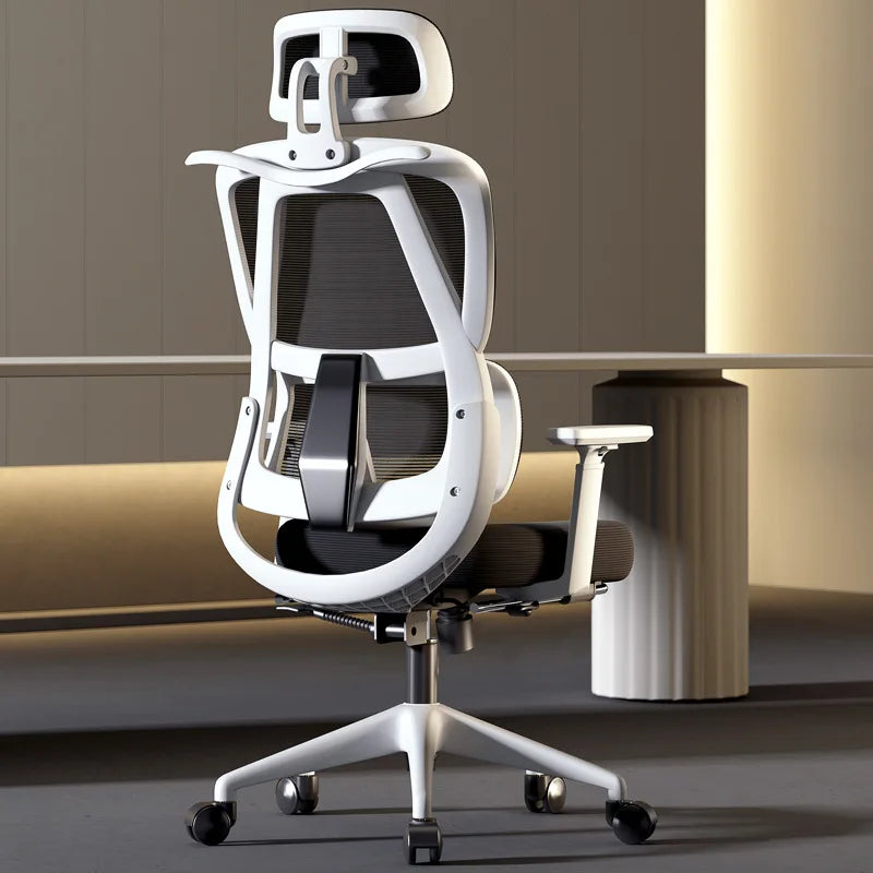 Ergonomic comfortable sedentary office chair with lumbar support