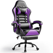 Ergonomic Racing Style Gaming Chair with Footrest