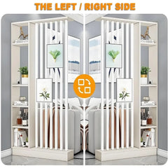 Modern Room Divider with Shelves, Privacy Screens Rooms Divider Bookcase, Separation Entrance Decor, Room Wall Panel for Home