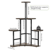 5 Tiered Corner Tall Plant Stand Shelf Floor Display Rack for Living Room Balcony