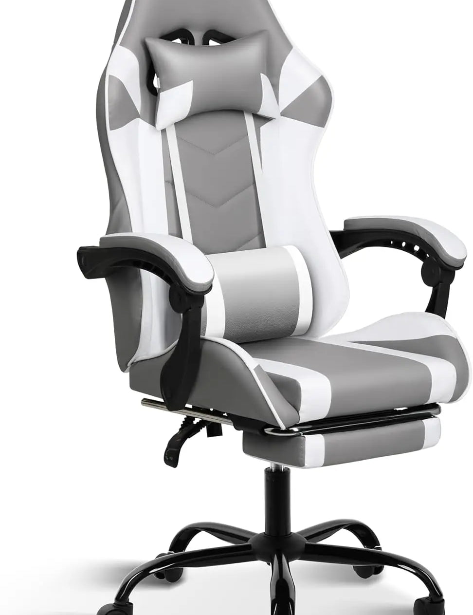 Ergonomic Racing Style Height Adjustable & 90°-135° Tilt Function Gaming Chair with Footrest