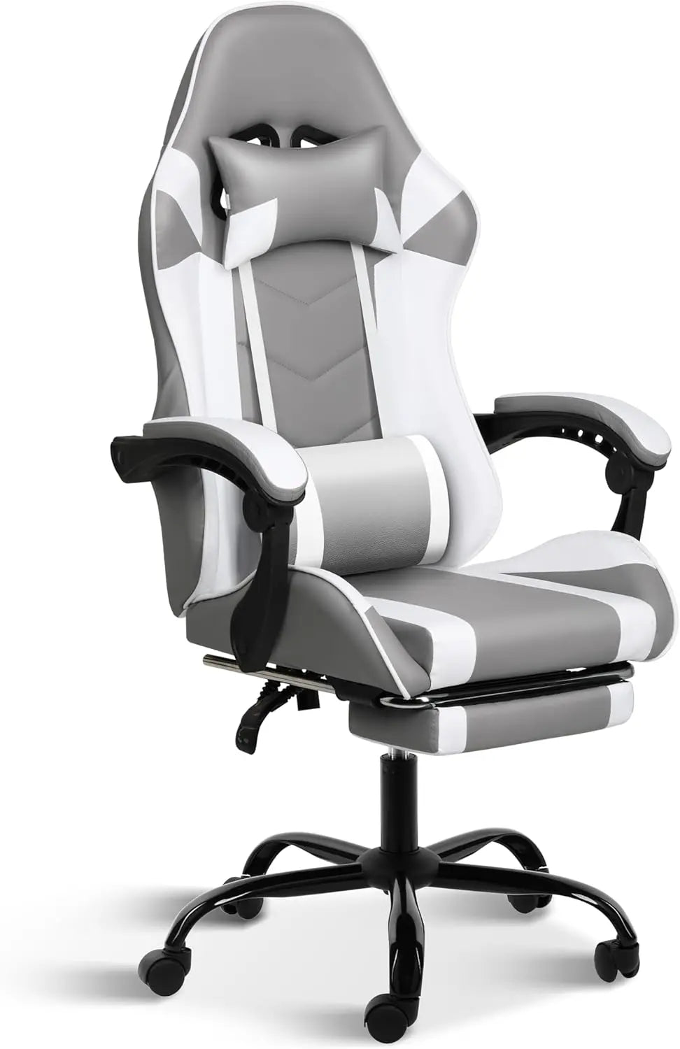 Ergonomic Racing Style Height Adjustable & 90°-135° Tilt Function Gaming Chair with Footrest