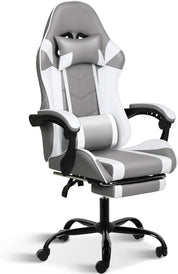 Ergonomic Racing Style Height Adjustable & 90°-135° Tilt Function Gaming Chair with Footrest