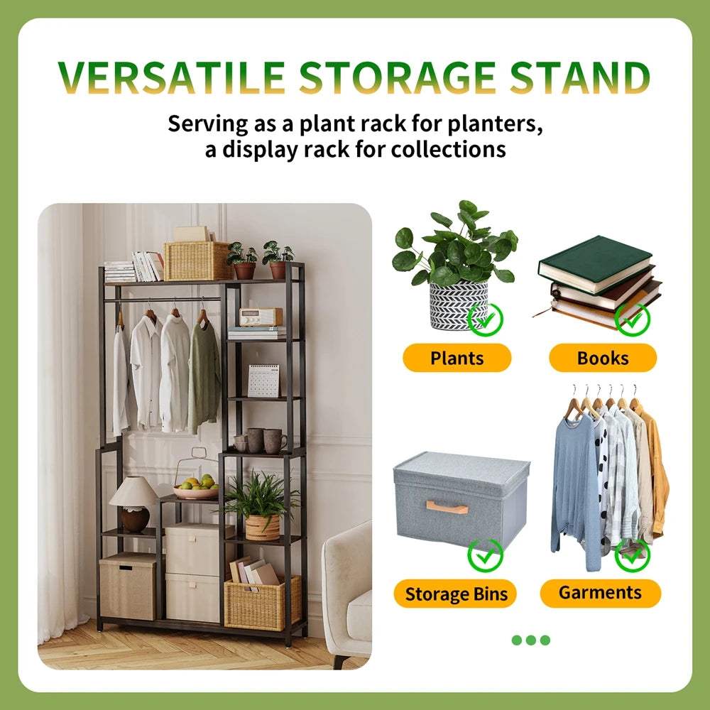 7 Tiered Tall Plant Stand Ladder Plant Rack Storage Shelf for Patio Garden Balcony Living Room