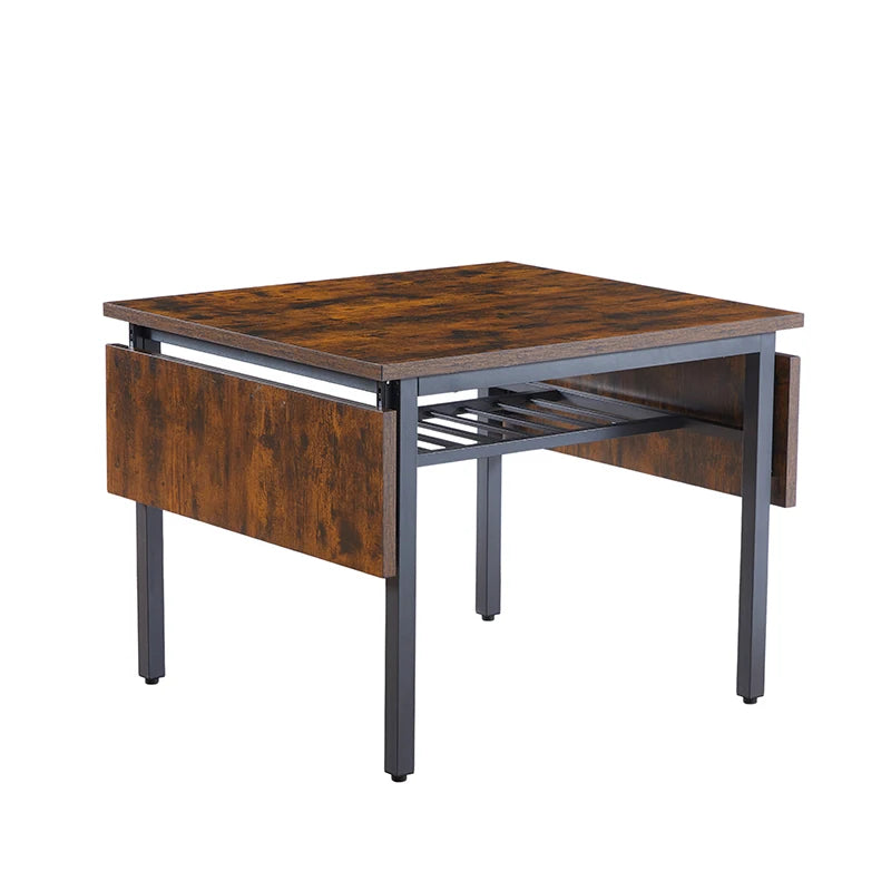 Vintage Folding Dining Table 63.2” – Space Saving Extendable Kitchen Table with 1.2” Thick Top for Small Dining Rooms & Apartments