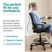 Ergonomic Mesh Backrest Office Desk Chair with Adjustable Height