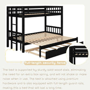 Twin Over Twin/King Extendable Bunk Beds