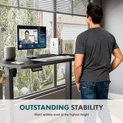 SmartHealth™ Ergonomic Electric Standing Desk – Height Adjustable Computer Desk for Home Office & Gaming