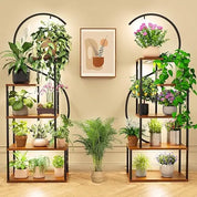 Plant Stand Indoor with Grow Lights, Large Plant Stands for Indoor Plants Multiple, 67" Tall Plant Shelf Indoor, 10 Lights Tiere