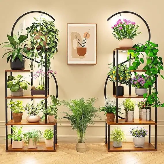 Plant Stand Indoor with Grow Lights, Large Plant Stands for Indoor Plants Multiple, 67" Tall Plant Shelf Indoor, 10 Lights Tiere