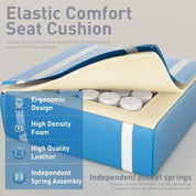 Ergonomic PU Leather Gaming Chair with 360° Swivel & Lumbar Massage