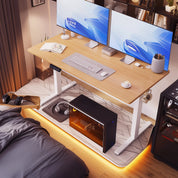 SmartHealth™ 63" x 24" Electric Standing Desk – Ergonomic Height Adjustable Sit-Stand Workstation